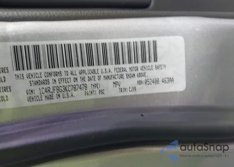 2019 Jeep Grand Cherokee Limited из США, поврежденный, VIN 1C4RJFBG3KC787478